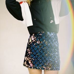 UO Geometric Sequin Mini Skirt